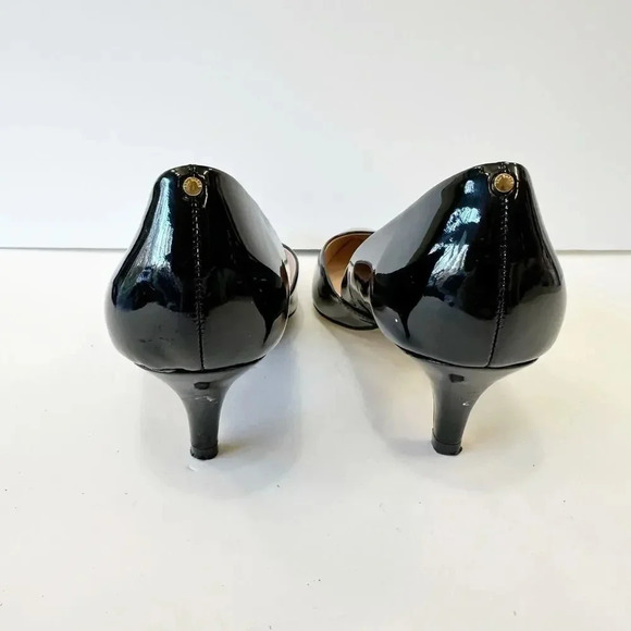 TED BAKER Black Patent Leather Kitten Heel Size 9.5 - Picture 4 of 8